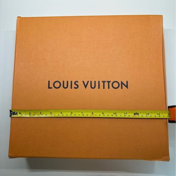 Louis Vuitton | Flat Storage Box | Orange | 14.75 W x 13.75 H x 3.4 D inch - Picture 14 of 16